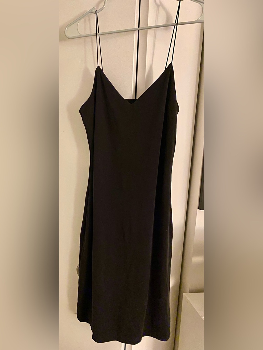 Volcom Black V-Neck Midi Slip Dress